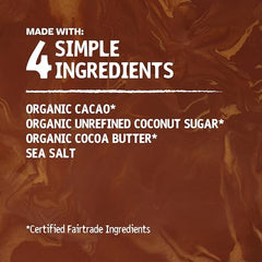 Hu organic fair-trade cacao highlighting ethical sourcing