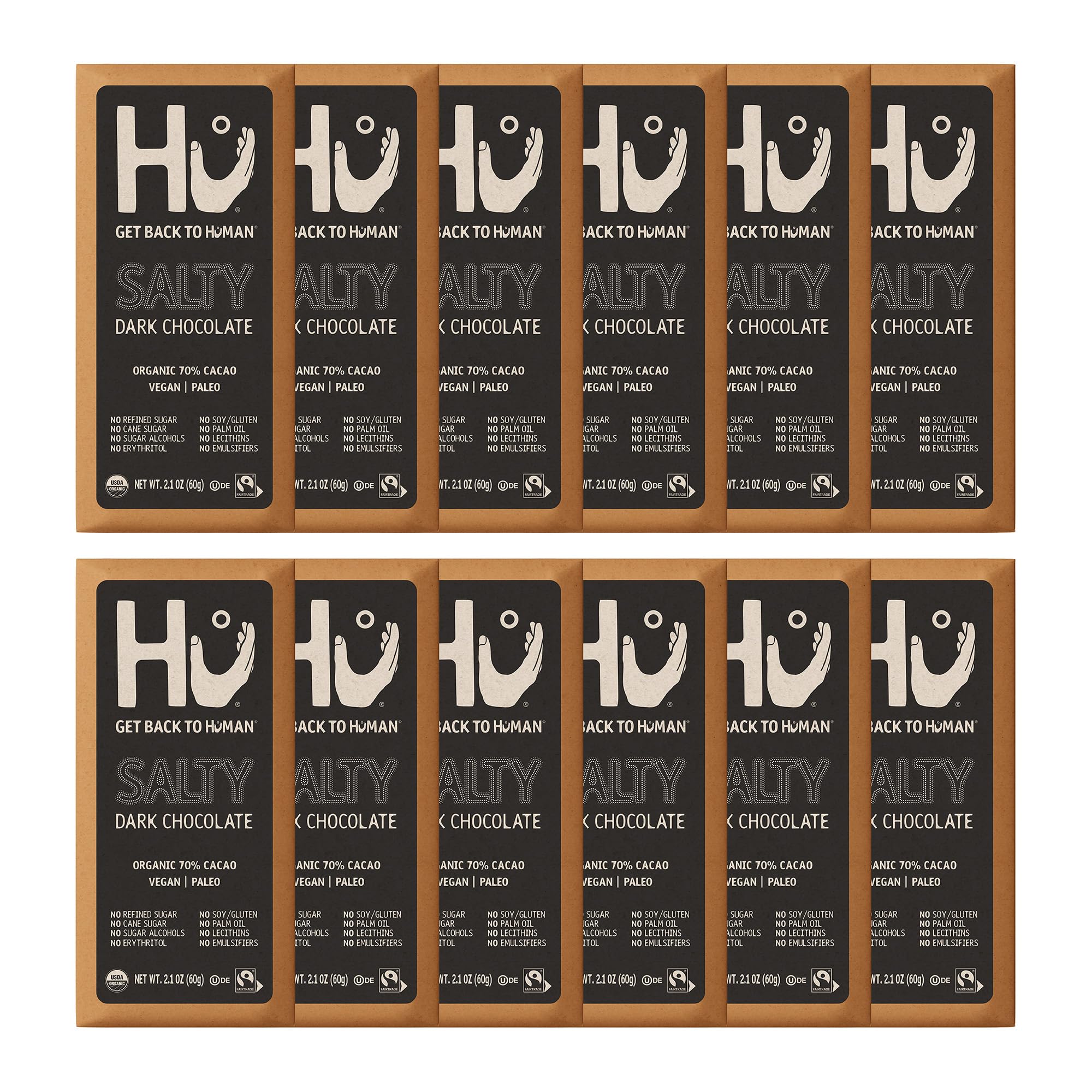 Hu salted chocolate pack showing savory bite and clean ingredients