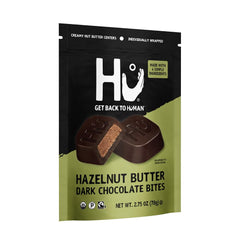 Organic Fairtrade cacao and unrefined coconut sugar in Hu bites.
