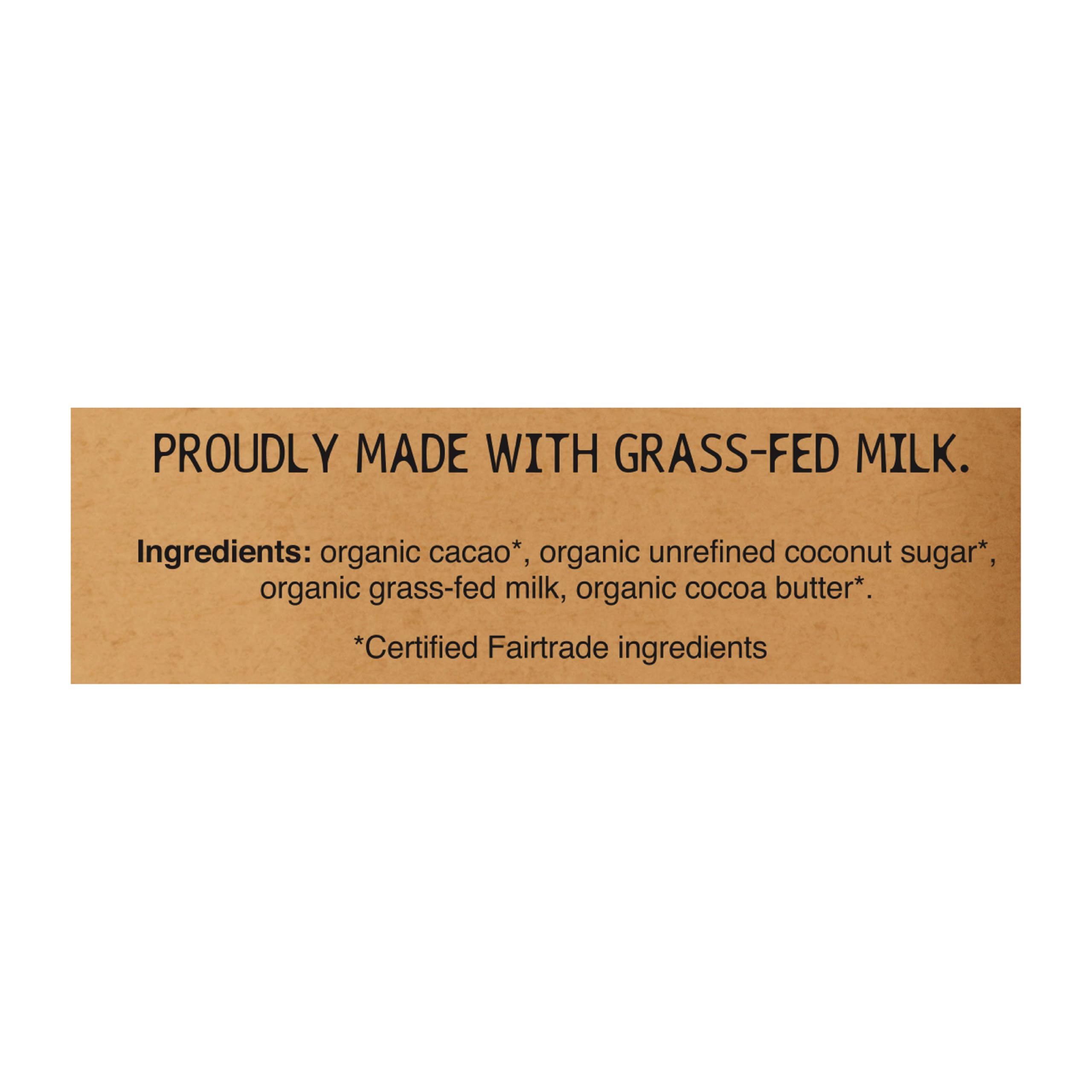Hu Simple Milk Chocolate Bar fairtrade logo signaling ethical sourcing