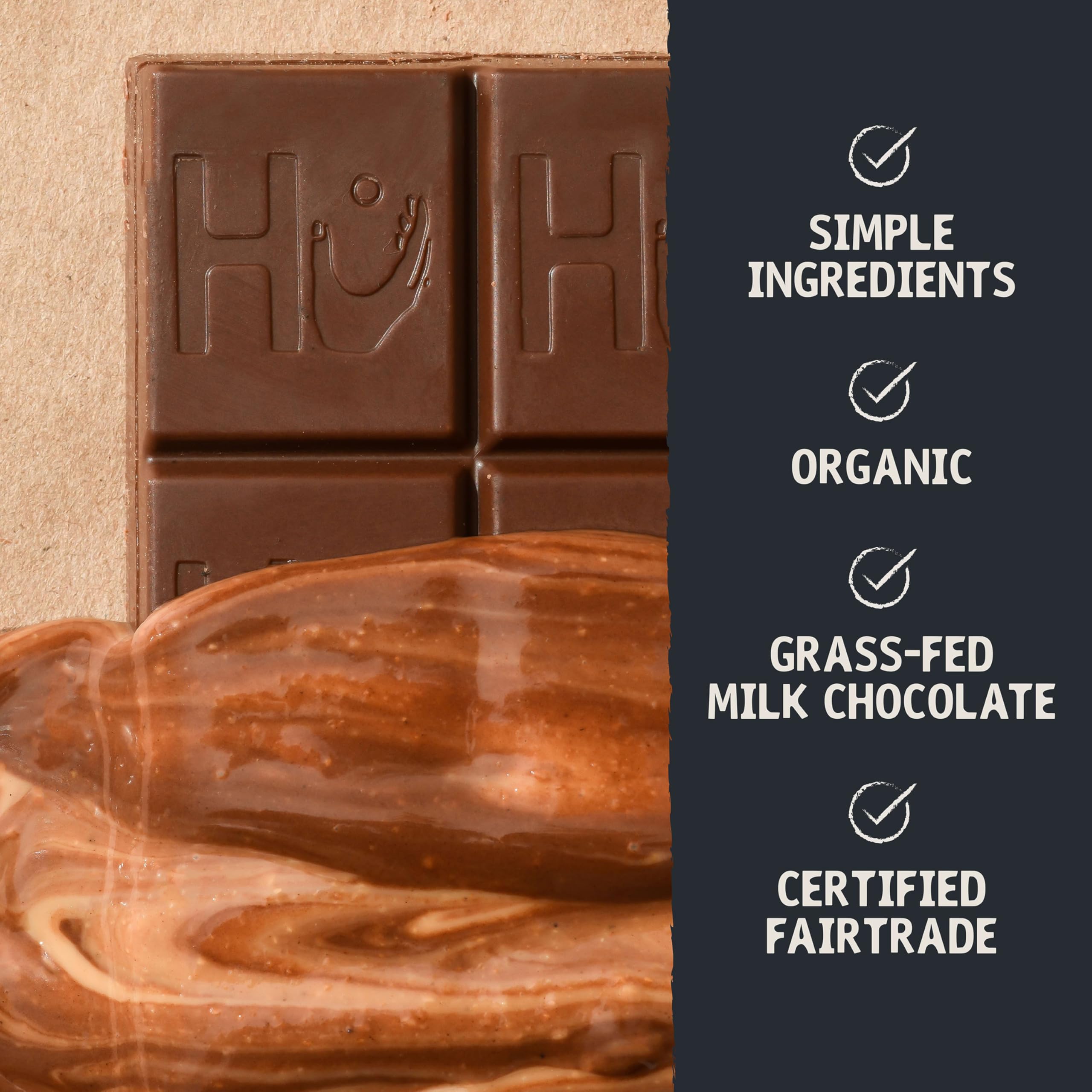 Hu Simple Milk Chocolate Bar organic cacao supports sustainable farming