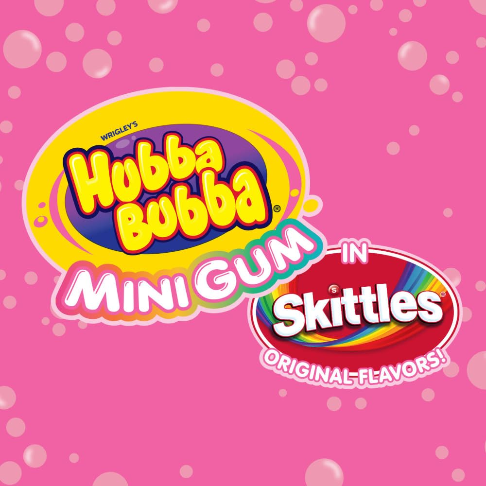 Hubba Bubba Minis SKITTLES gum as a party snack with fruity twist