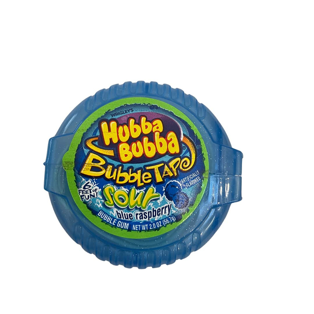 Hubba Bubba resealable pouch showing four tapes for freshness.