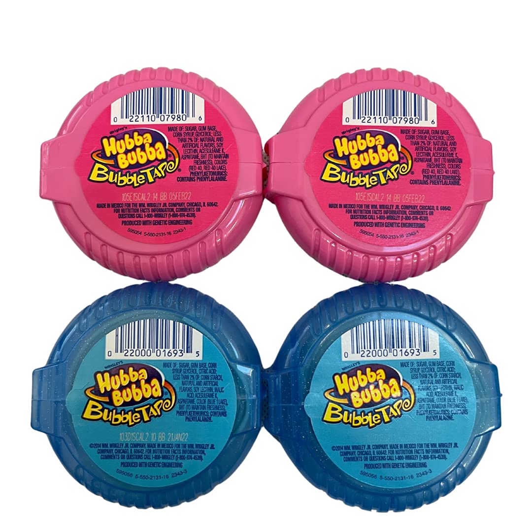 Hubba Bubba Sour Blue Raspberry Bubble Tape 6 feet for lunchtime treats.
