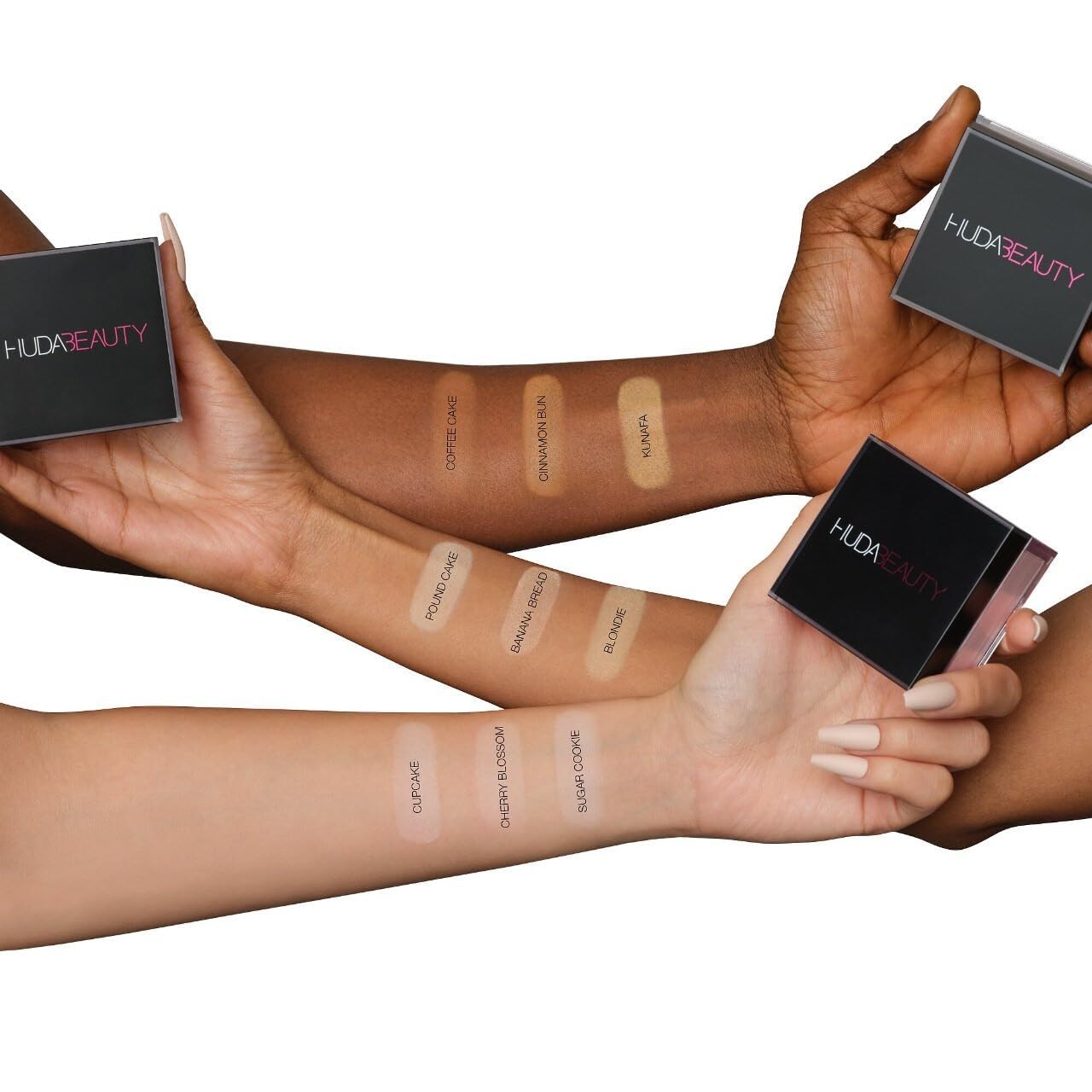 Application demo on under-eye area for smooth, seamless blend.