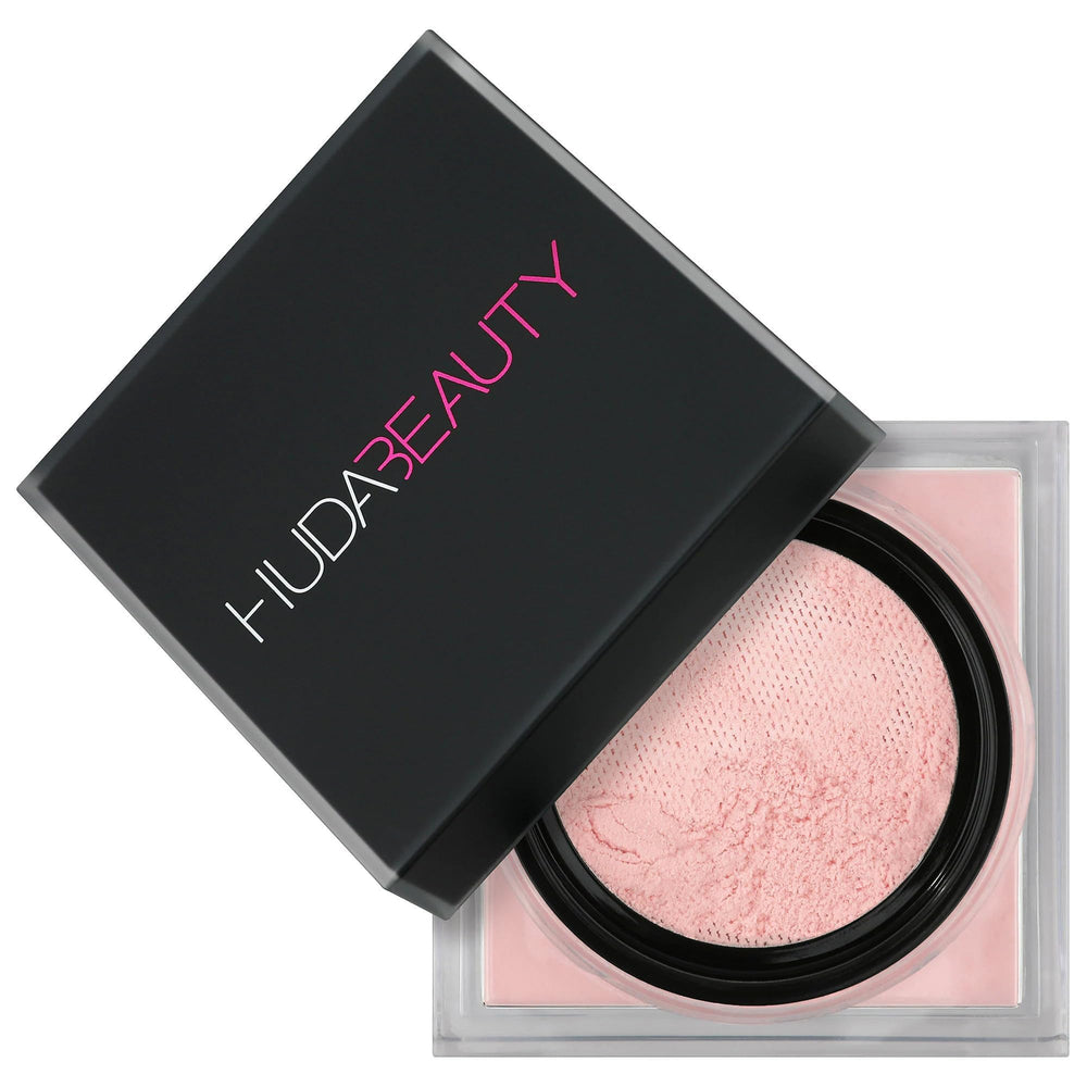 Close-up of Cherry Blossom powder texture showing a finely milled finish for blending.