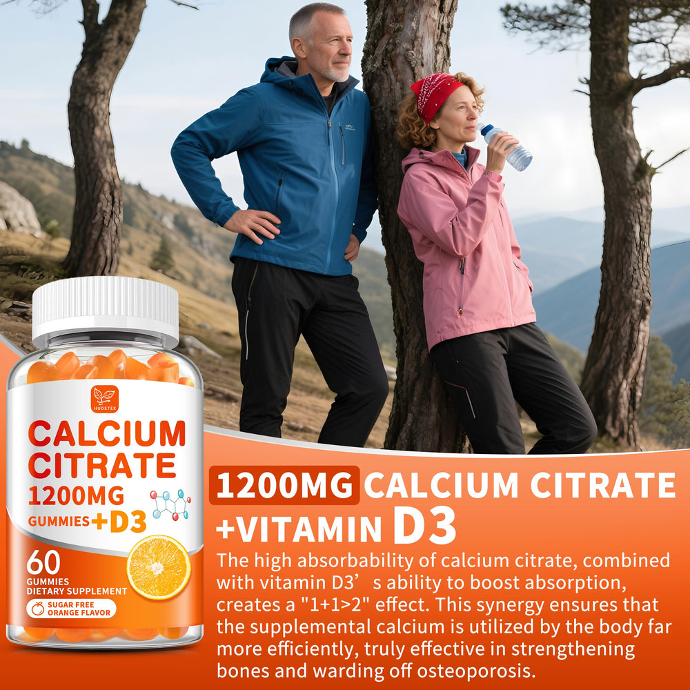 Hudetex 2-pack bottle offering a 60-day supply for consistent daily calcium