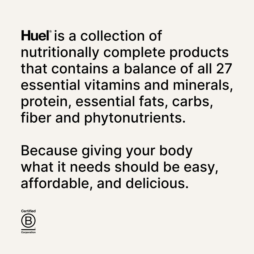 Huel Vanilla bottle on kitchen counter signals everyday meal replacement option