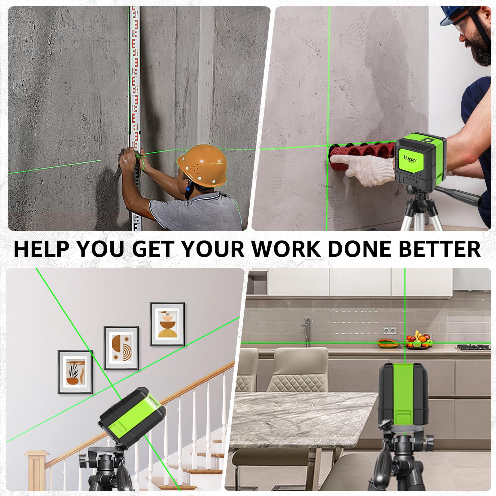 Huepar M-9011G 360 base magnetic holds steady alignment on metal surfaces