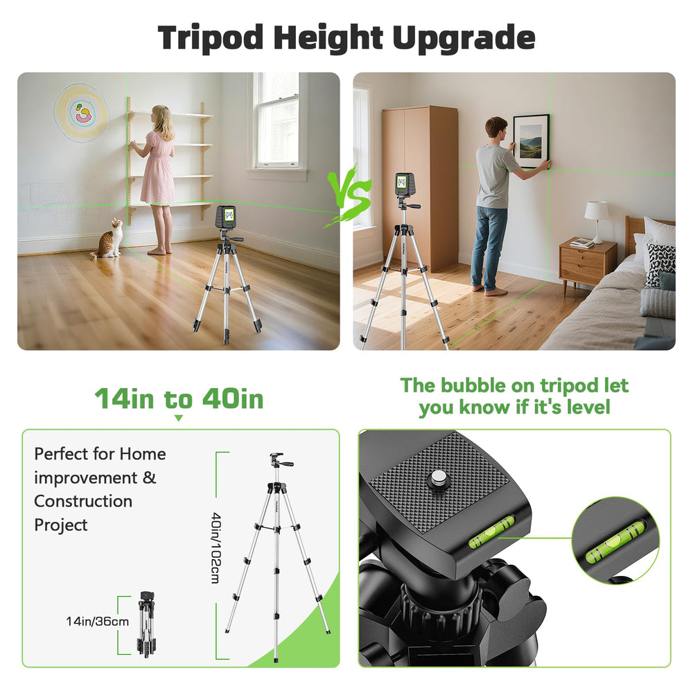 Huepar green cross-line projection for accurate alignment