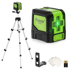 Huepar laser level with self-leveling feature for precise indoor alignment