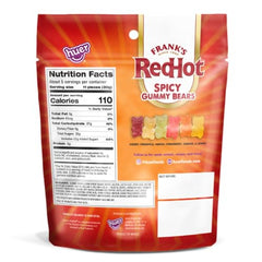 HUER Frank’s RedHot gummy bears show six fruity flavors for party snacking.