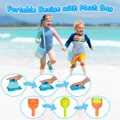 HUGCATY sand castle molds set for imaginative castle-building in sand.