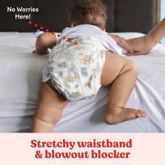 Huggies Little Movers Double Grip Strips stay put during active play.