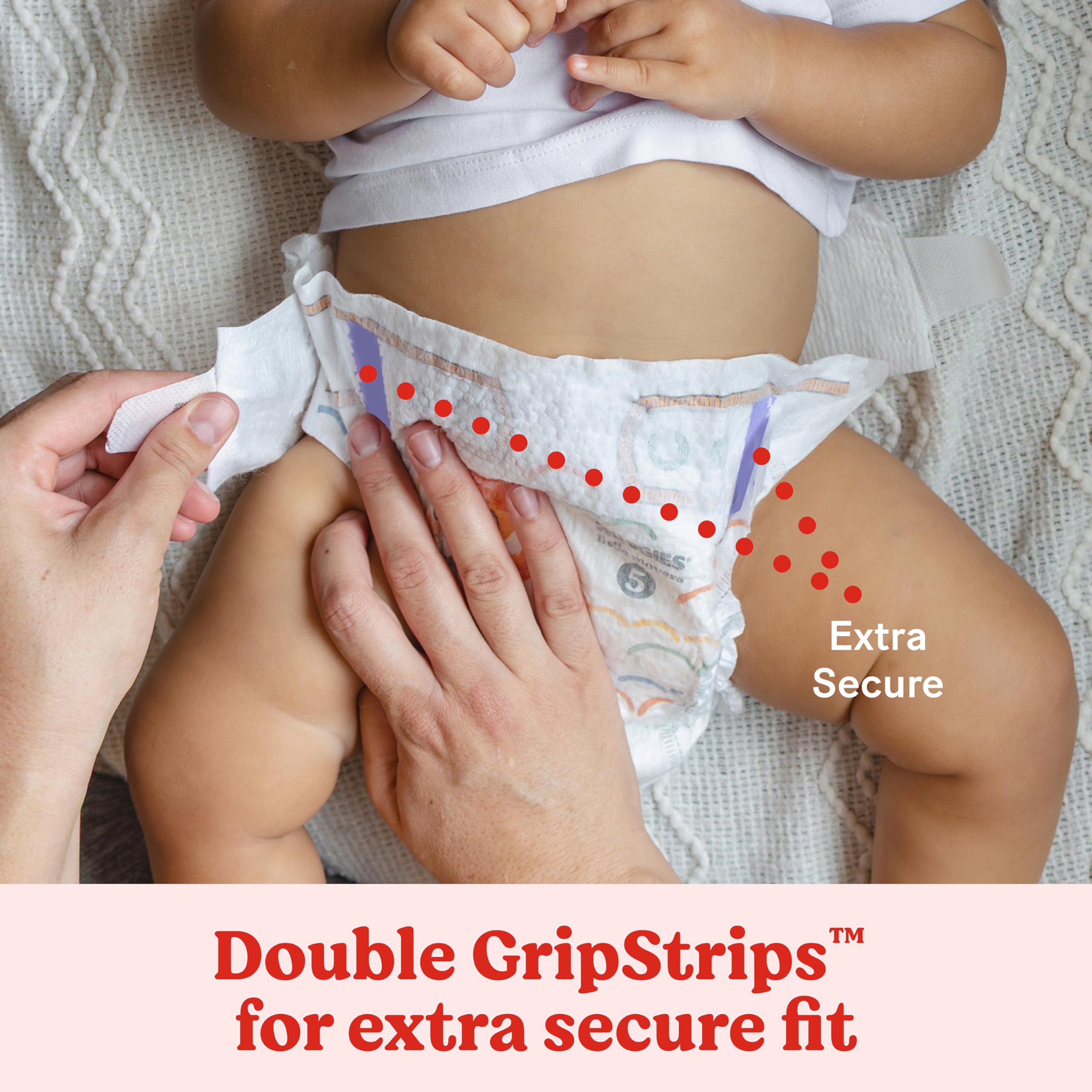 Huggies Little Movers DryTouch liner quickly absorbs moisture for dry skin.