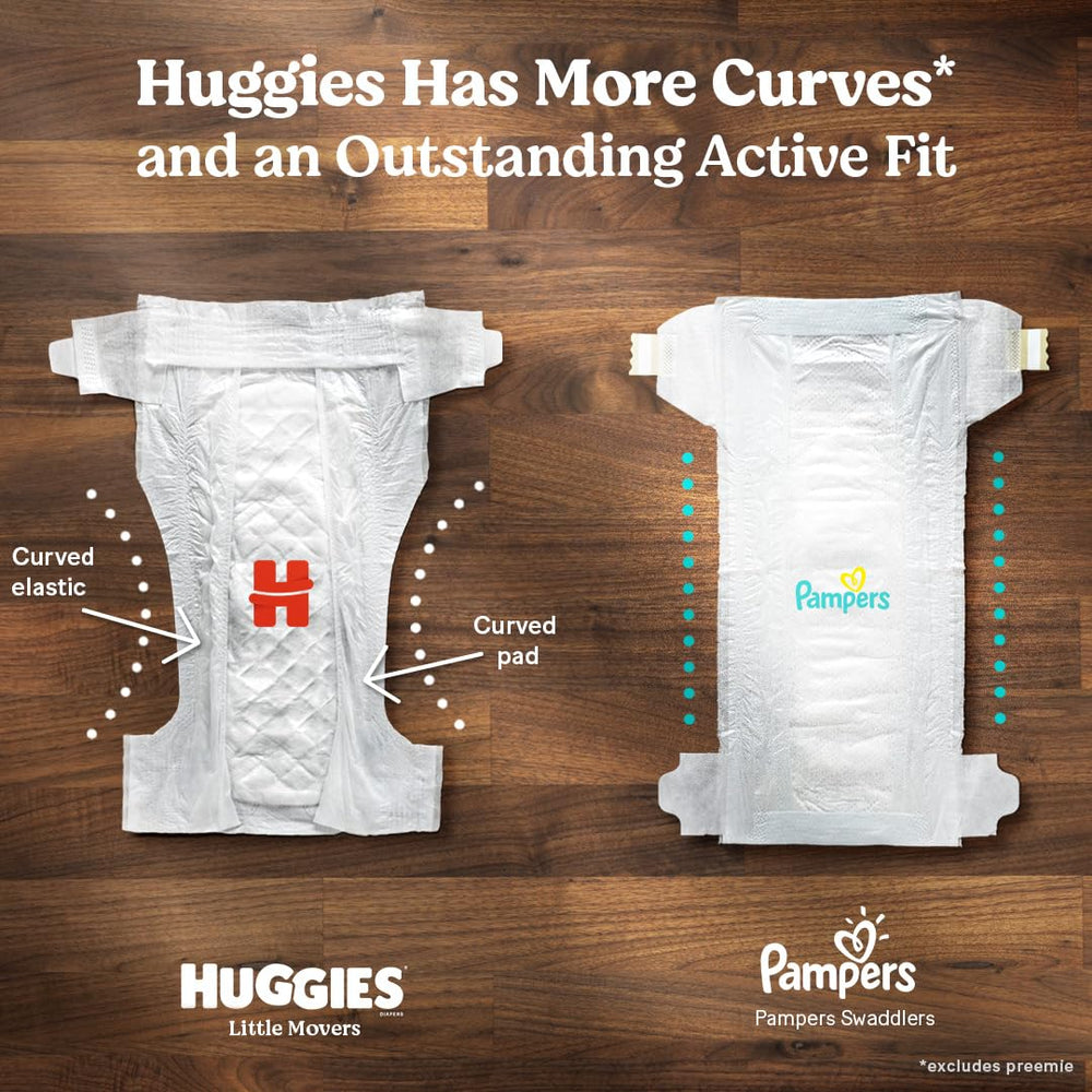 Huggies Little Movers fragrance-free and parabens-free for sensitive skin.