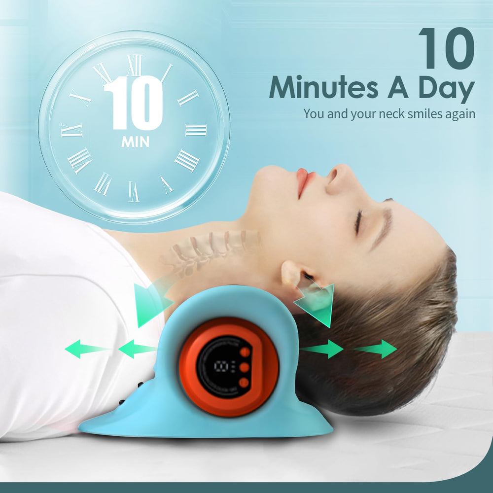 Hugterra electric pulse massage soothing neck tension and promoting comfort at home