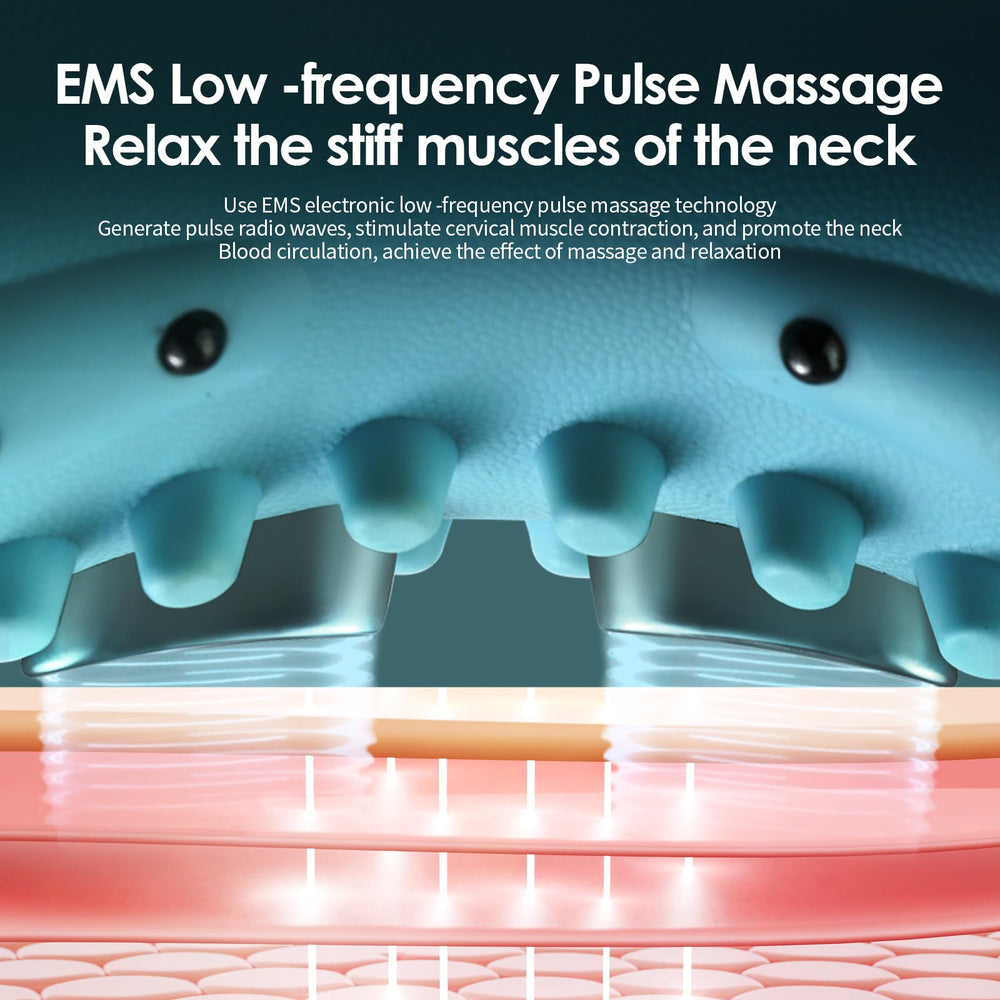 Hugterra portable neck massager with USB charging for use anywhere