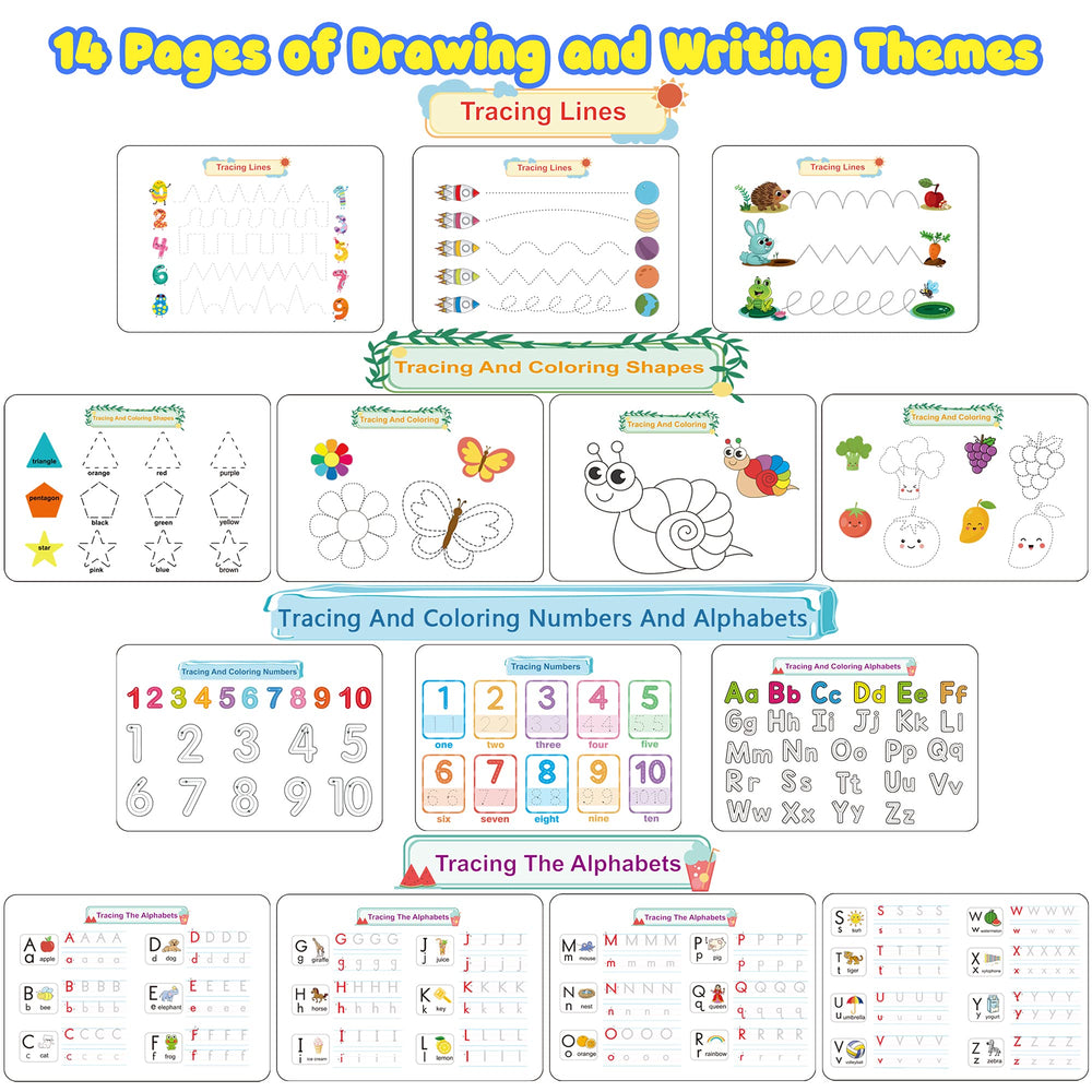 Huijing Busy Book drawing pages with pens for writing and art exploration