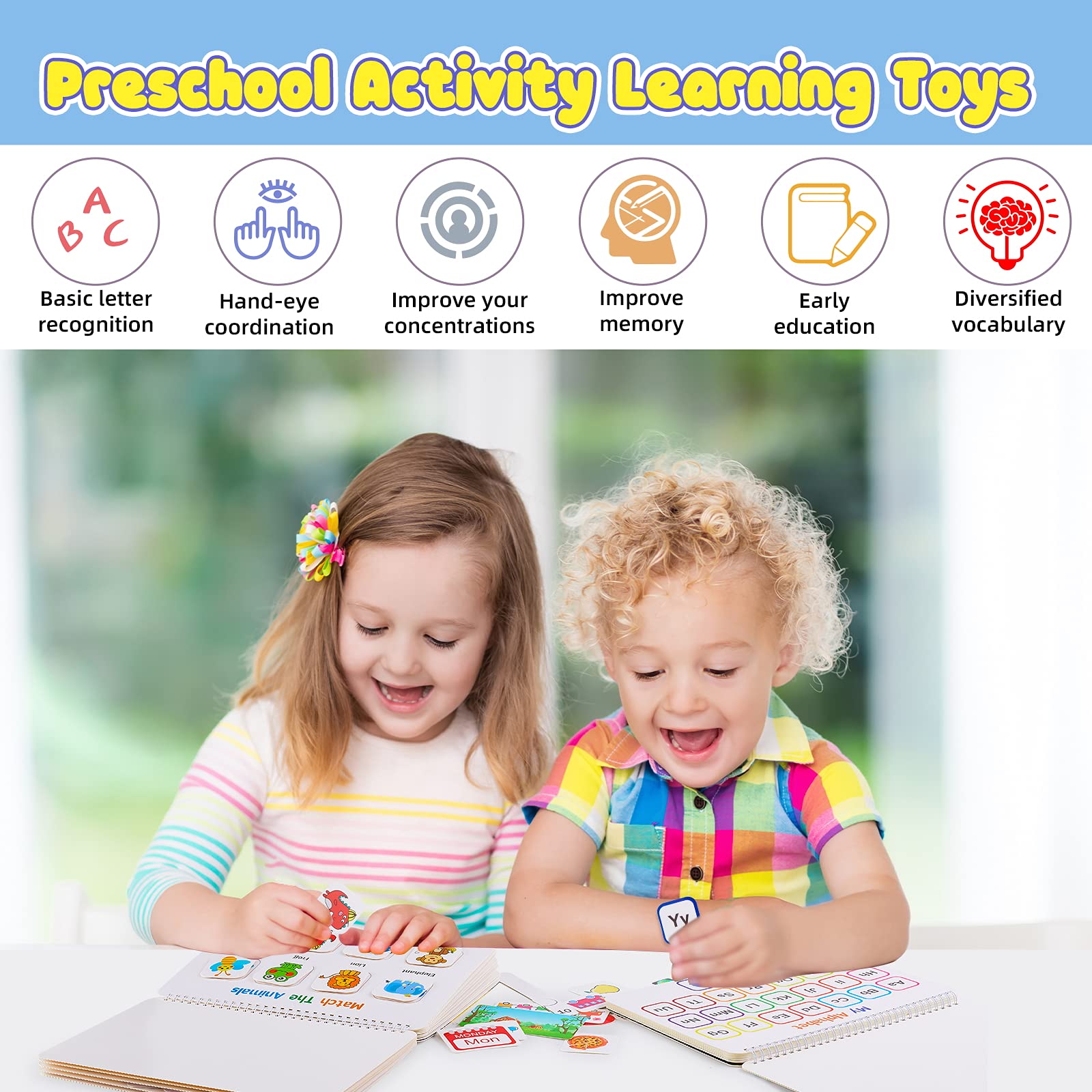 Huijing Busy Book safety-certified with rounded edges for safer play