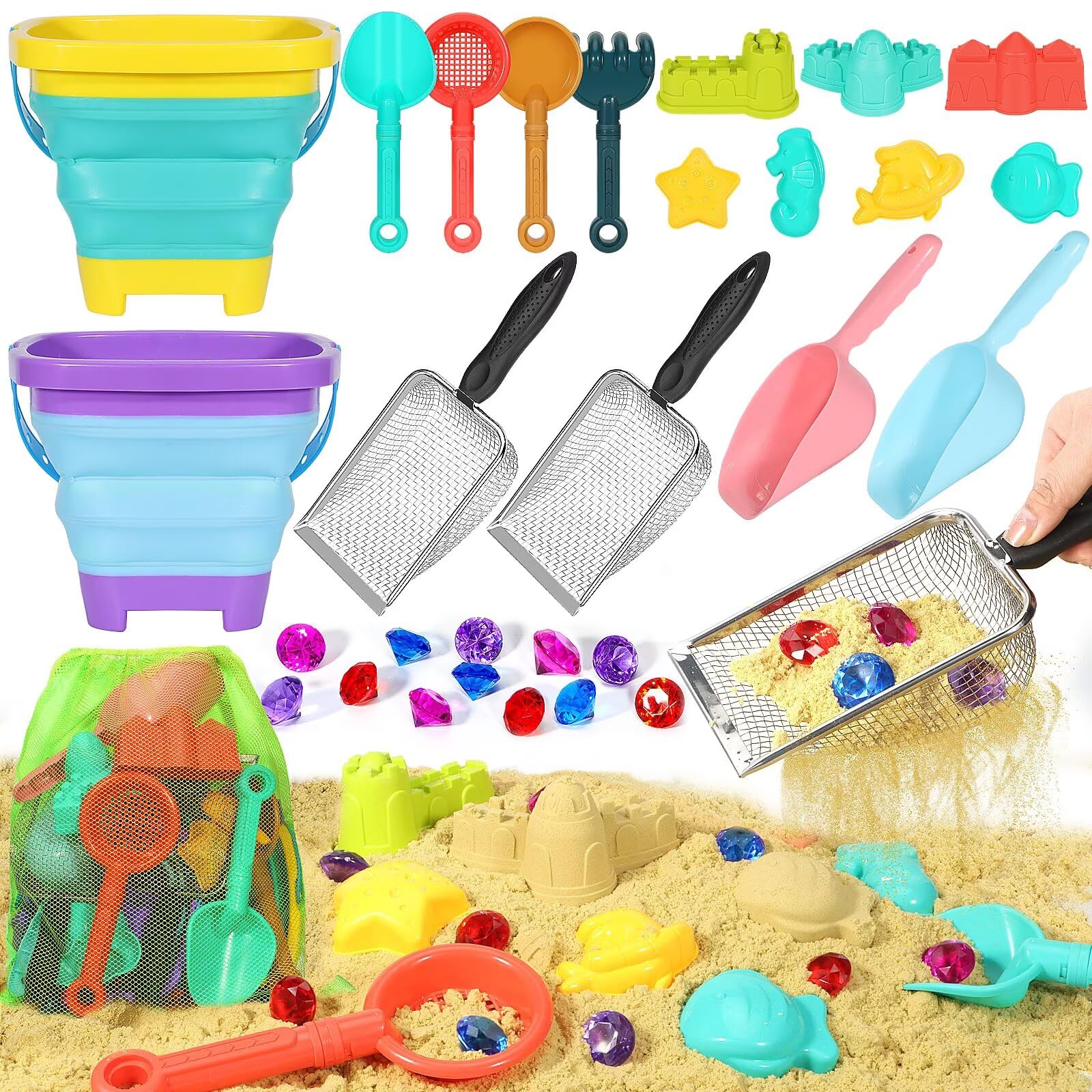 Huitem complete beach toy set ready for seaside adventures with kids.