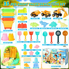 HUITEM collapsible sand buckets facilitate easy packing and quick drying.