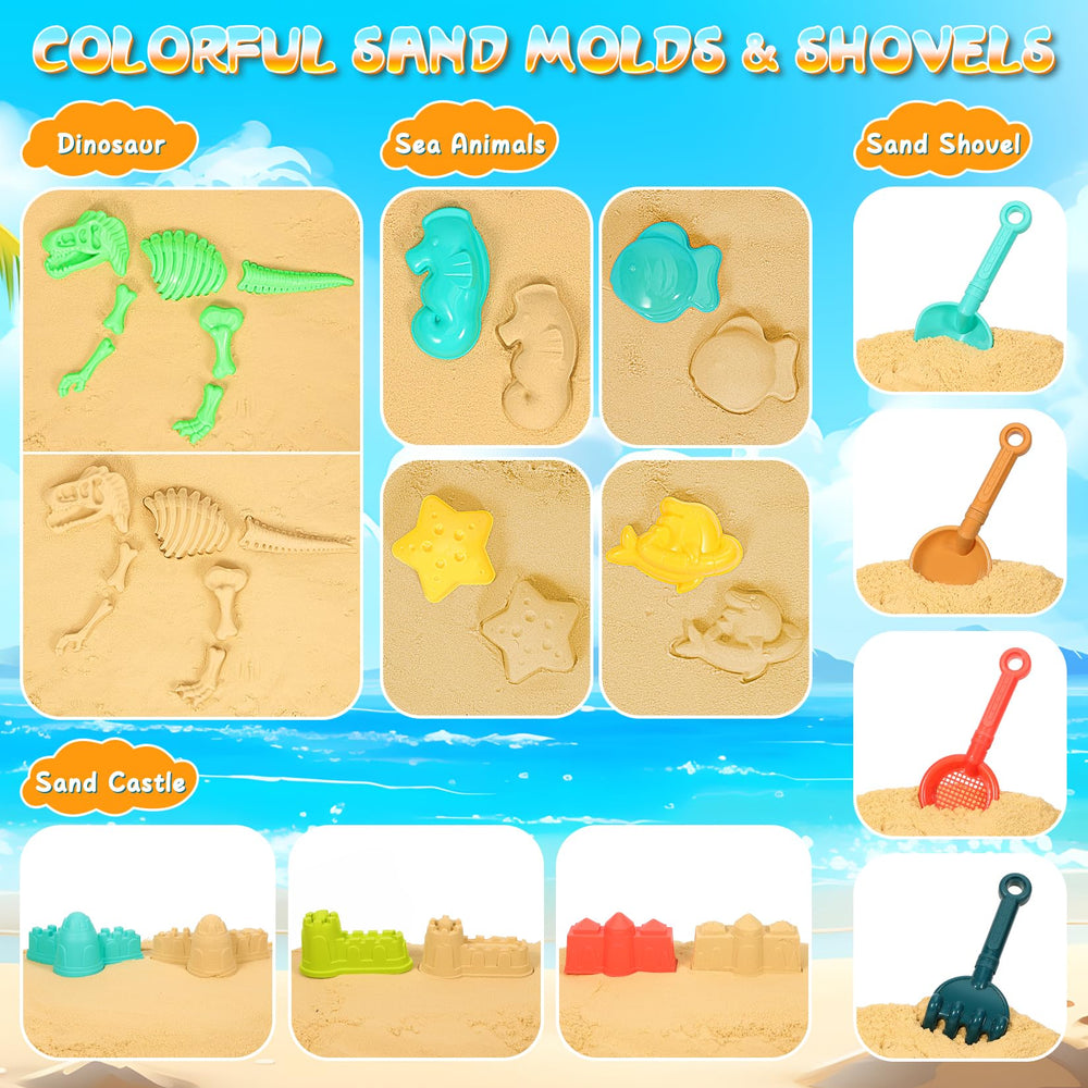 HUITEM ocean animal molds diversify sandbox scenes
