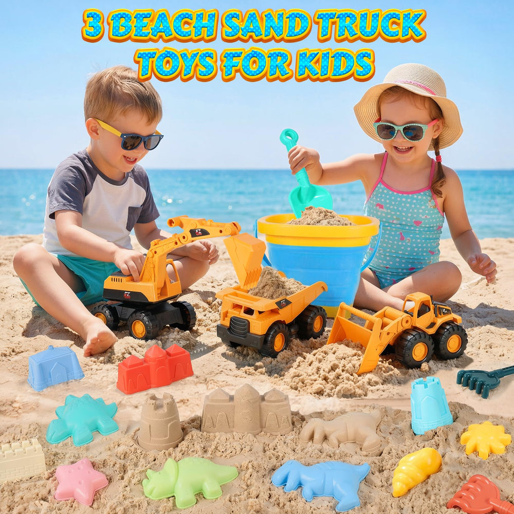 HUITEM sand castle molds encourage imaginative structures in sun and sand.