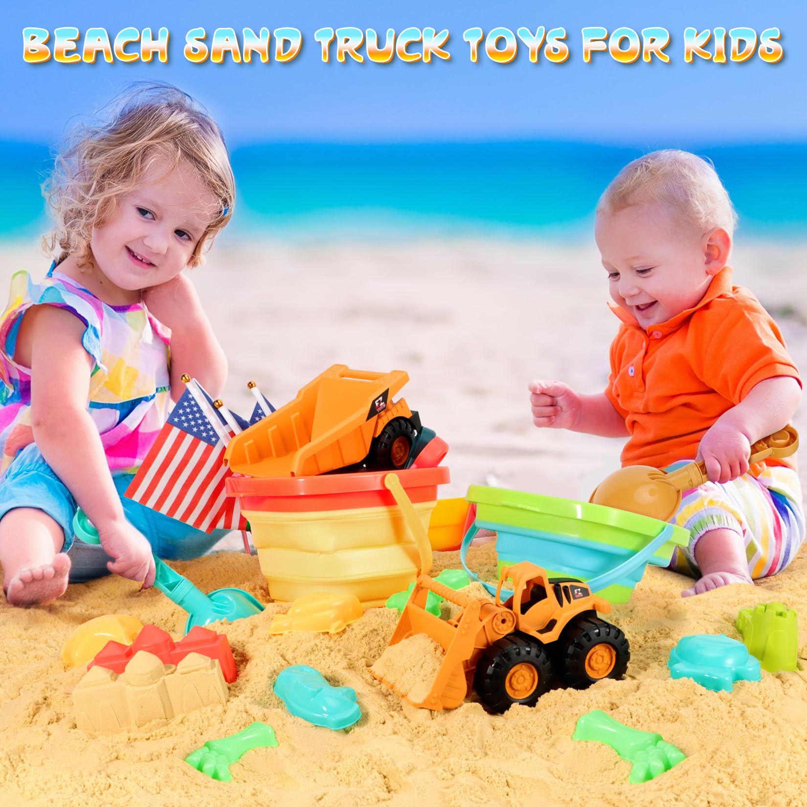 HUITEM sand flags add color and play zone markers