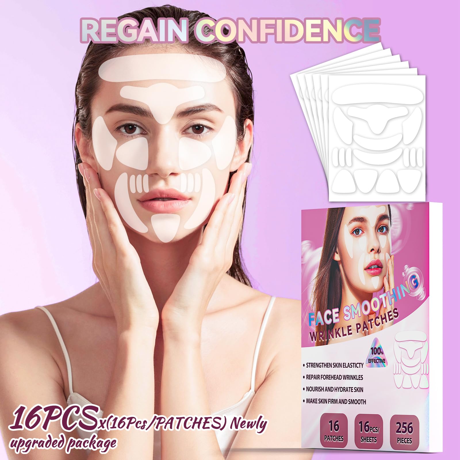 HULEIWA overnight routine pack provides multiple target patches for convenience.