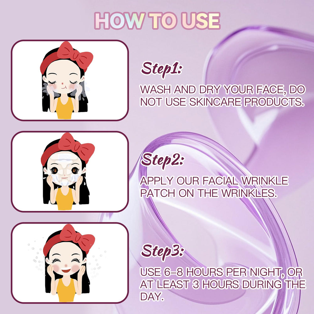 HULEIWA skin-smoothing patches fit all face shapes for comfortable wear.