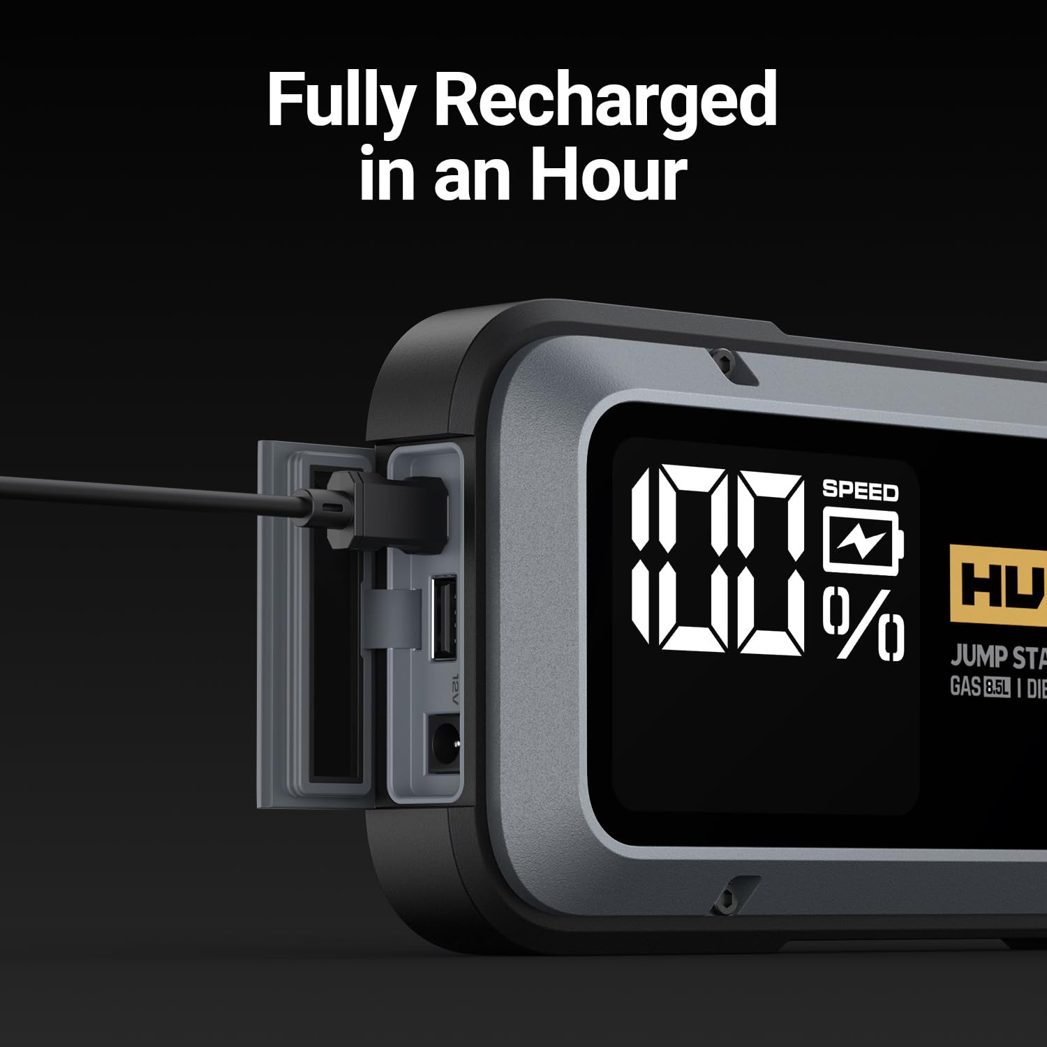 Hulkman Alpha85 jump start clamps provide secure connections