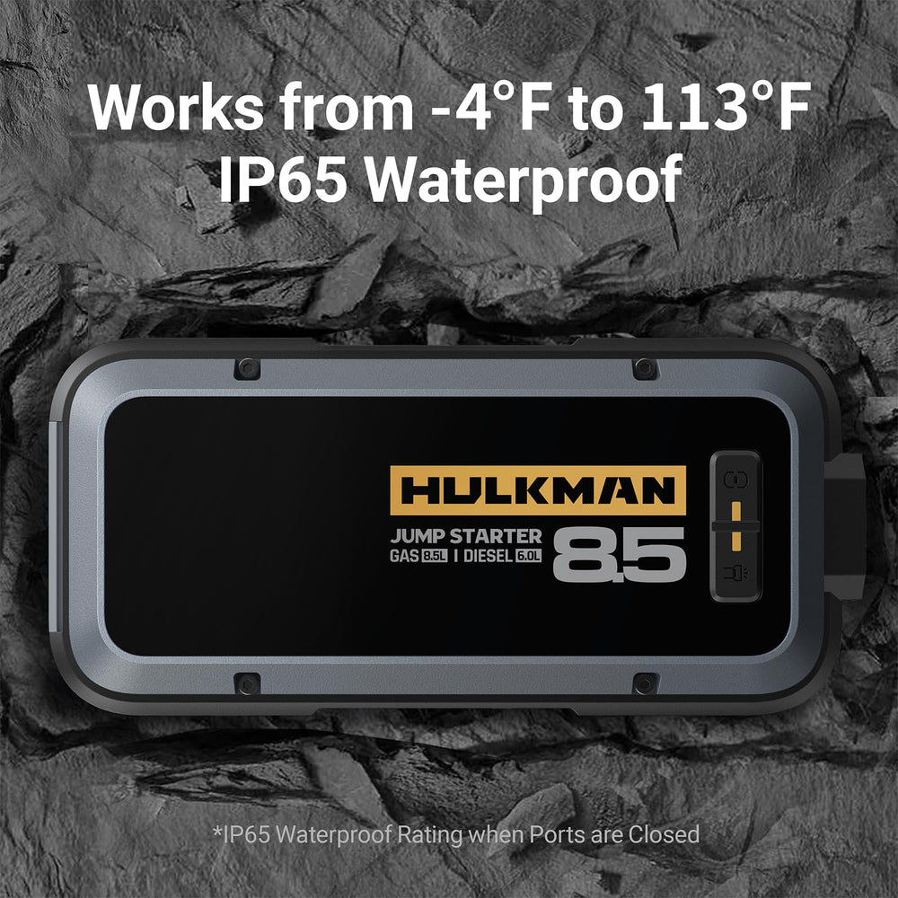 Hulkman Alpha85 safety system with 10 layers protects during jumps