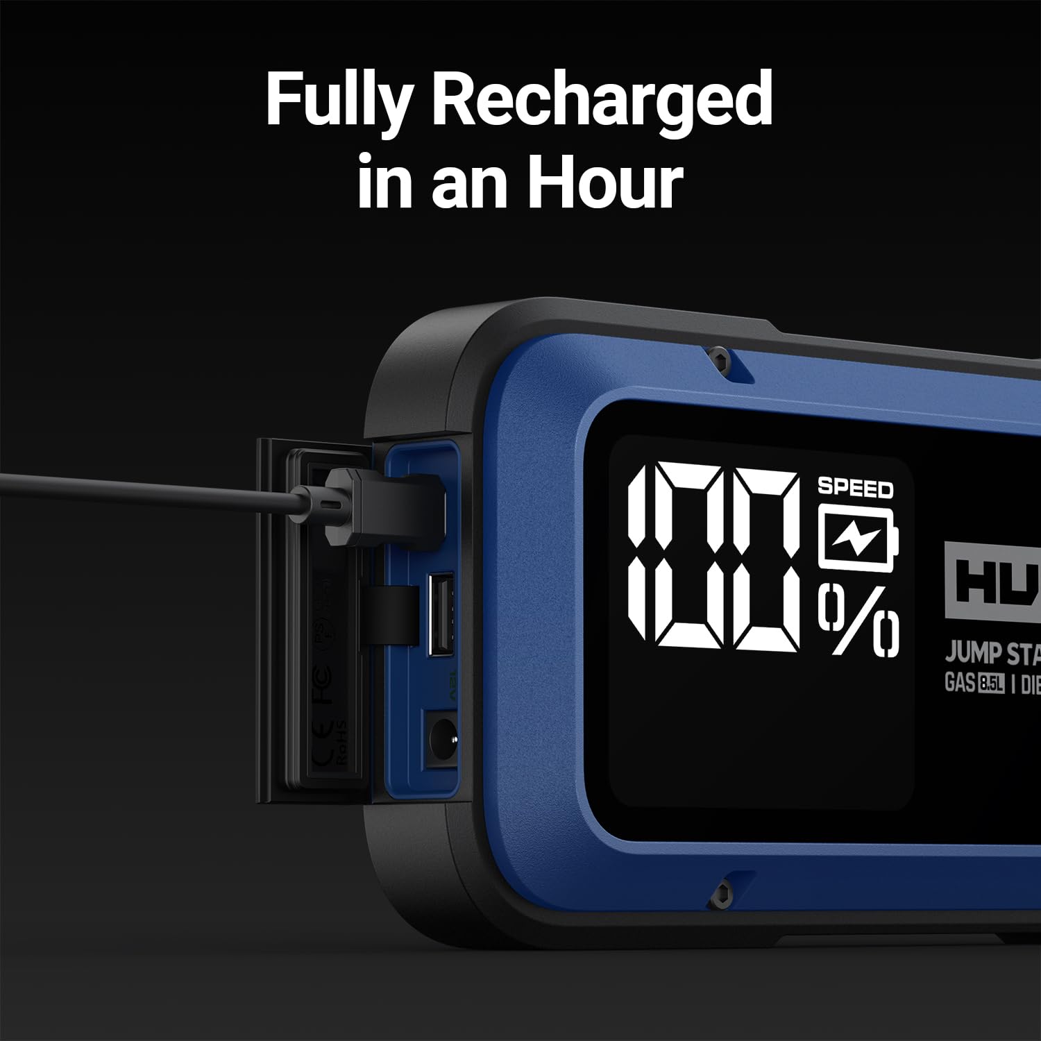 Hulkman Alpha85 USB-C PD18W output enables fast device charging.