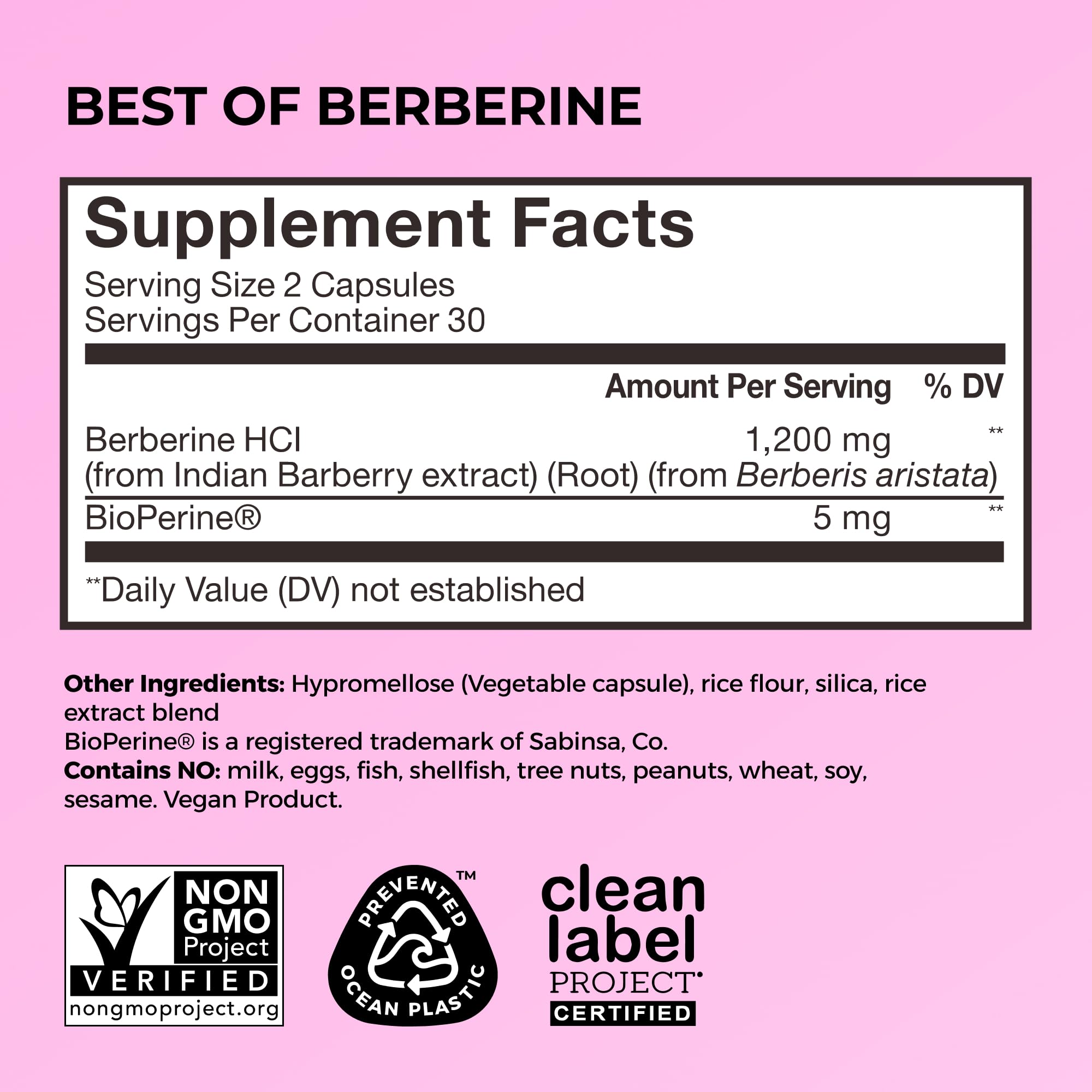 HUM Best of Berberine bottle with BioPerine-boosted absorption closeup.