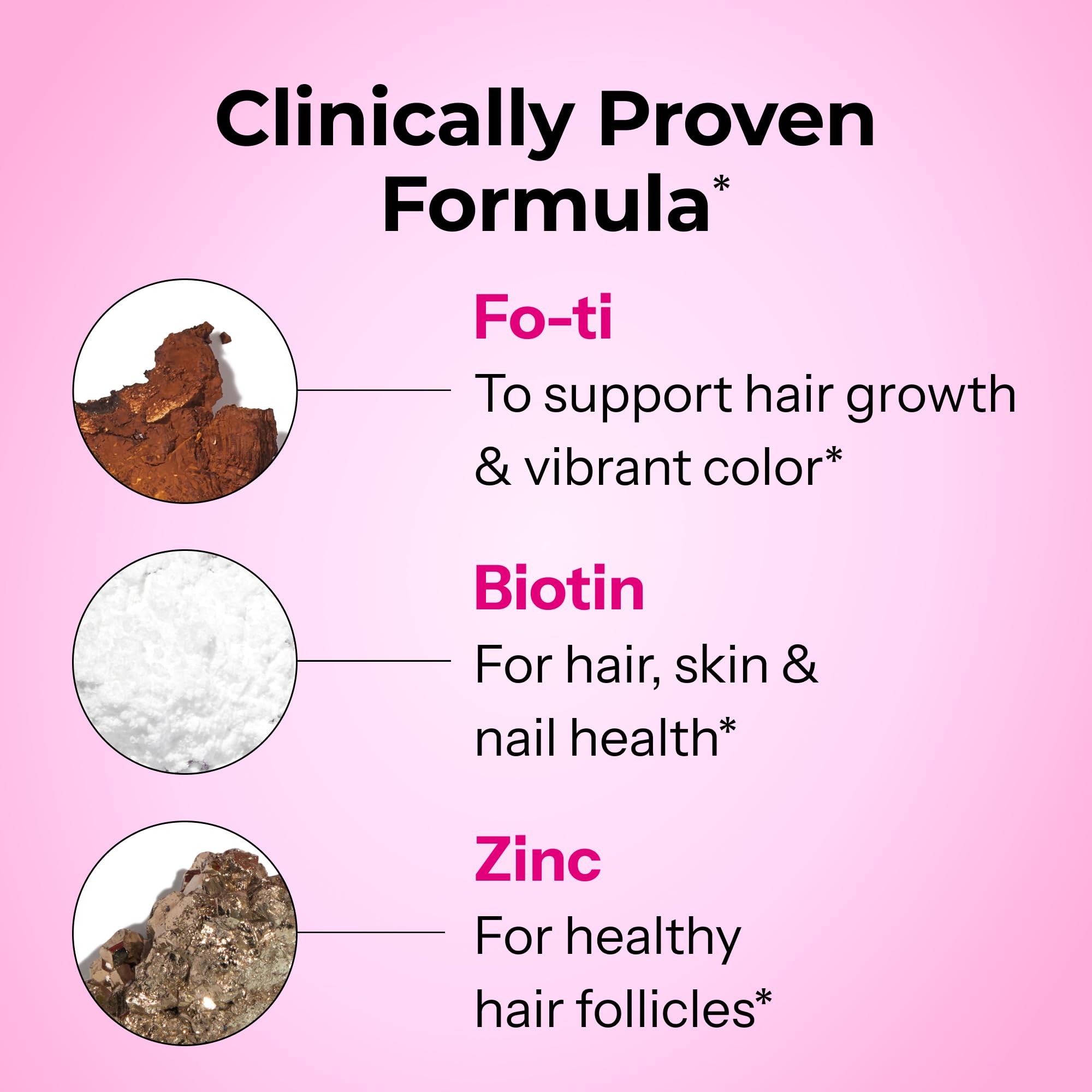 Hum Hair Strong Fo-Ti extract visual for natural appearance