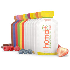 HUMA CHIA ENERGY GEL original strawberry pour for runners