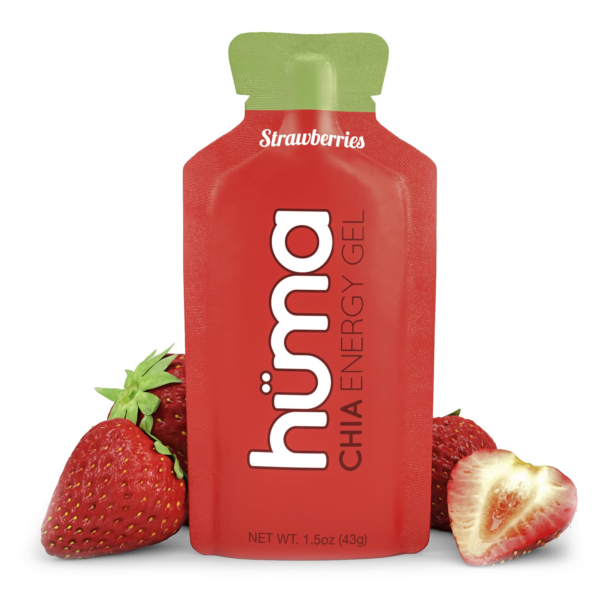 HÜMA Chia Energy Gel Strawberries pack for endurance fueling.