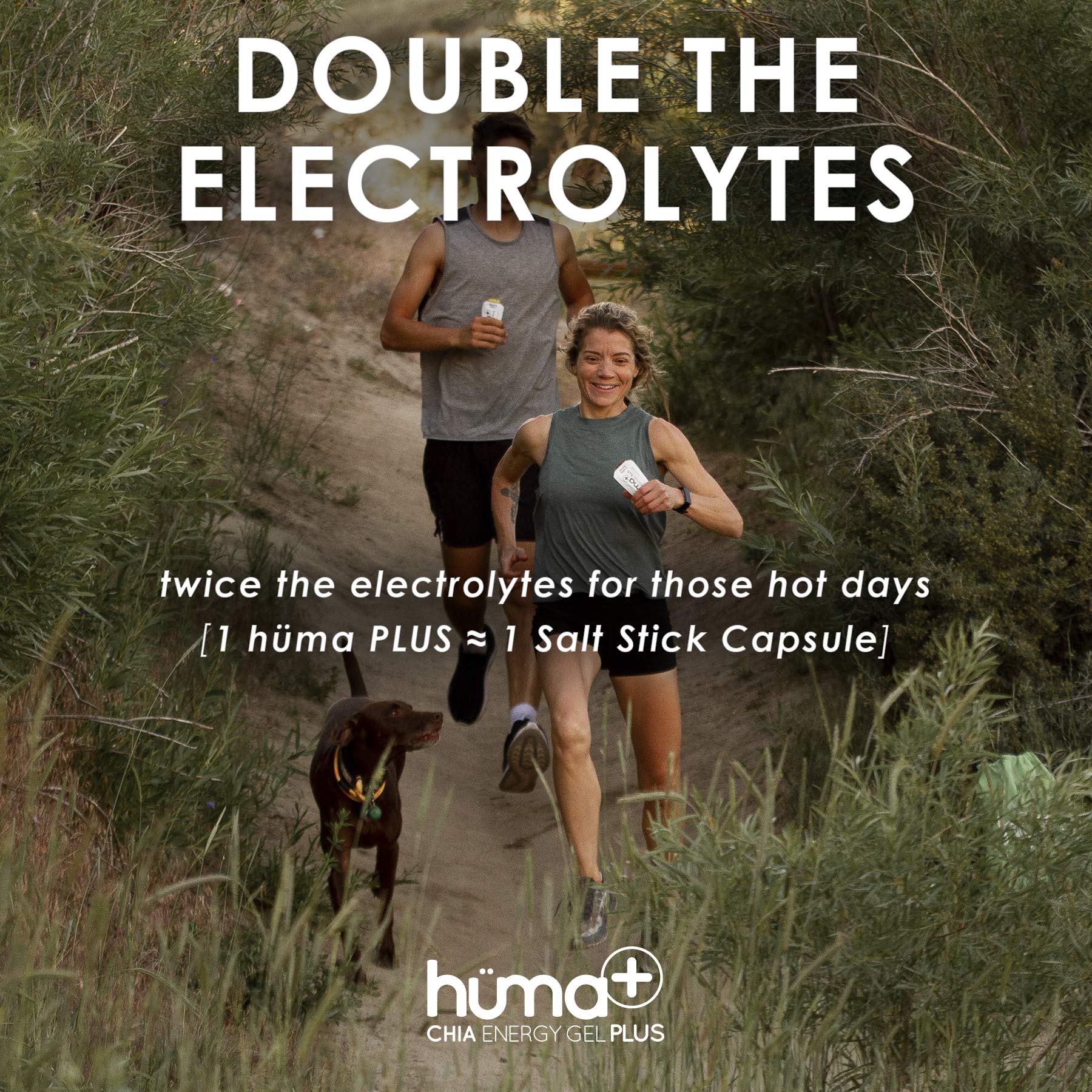 Huma Plus gel supports runners, cyclists, and triathletes during workouts.
