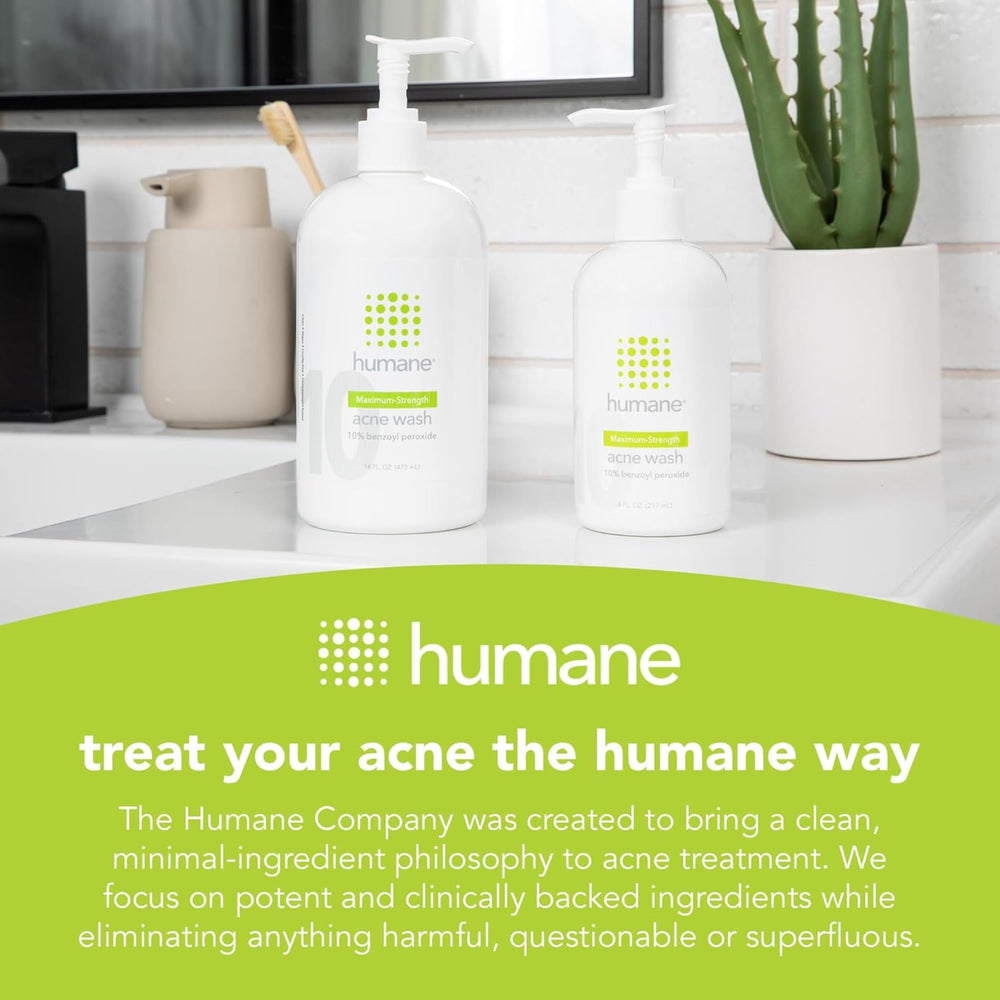 Humane badge indicating vegan and cruelty-free certification.