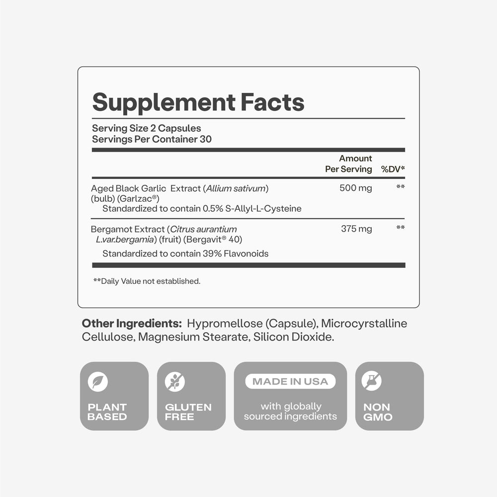 Humann product packshot; complete daily cholesterol support in one bottle.