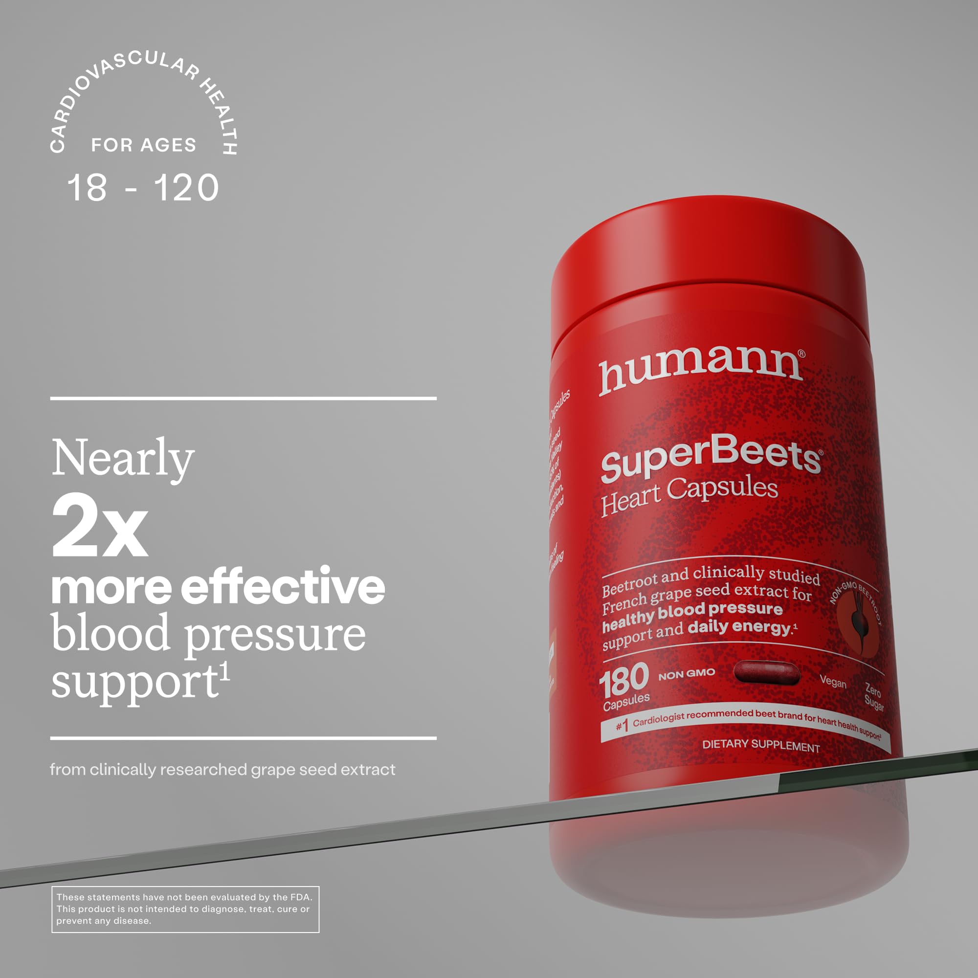 Humann SuperBeets nutrition label showcases nitrate-rich beet content.