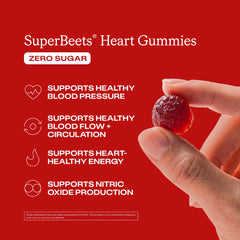 Humann SuperBeets gummy pour over bottle showing serving size