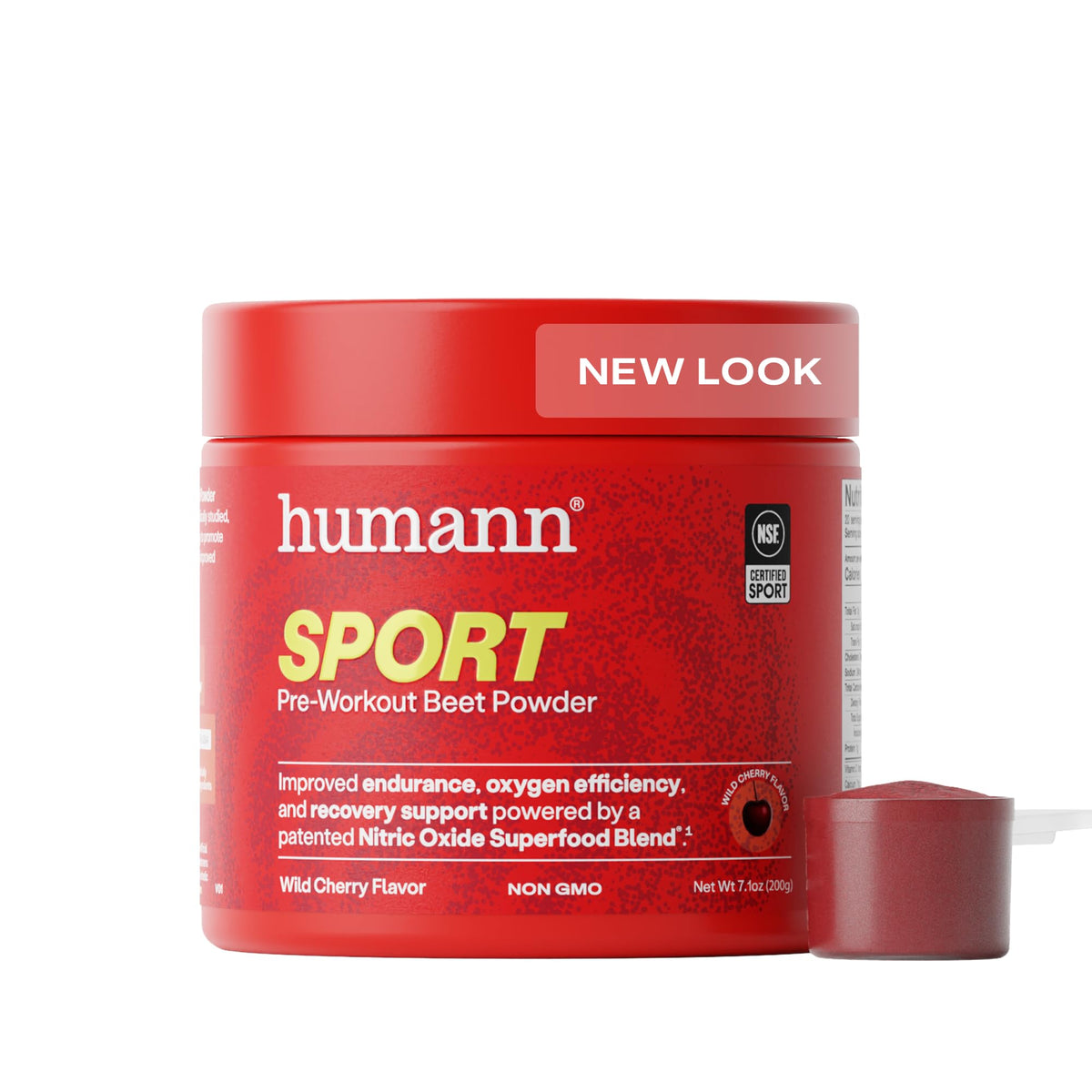 Humann SuperBeets Sport bottle pour showing endurance-friendly format