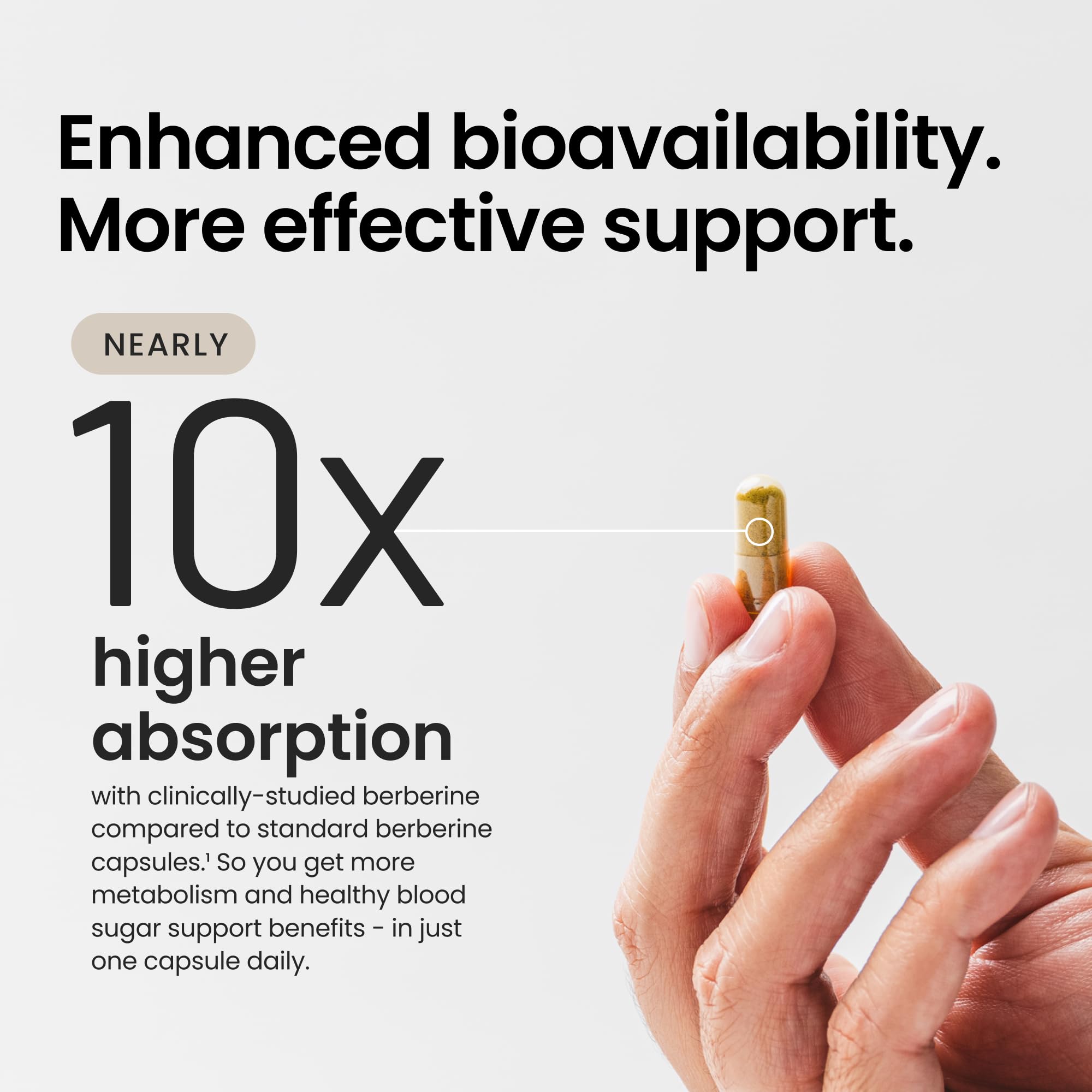 Humann SuperBerine daily capsule offers simple, consistent use for metabolic wellness