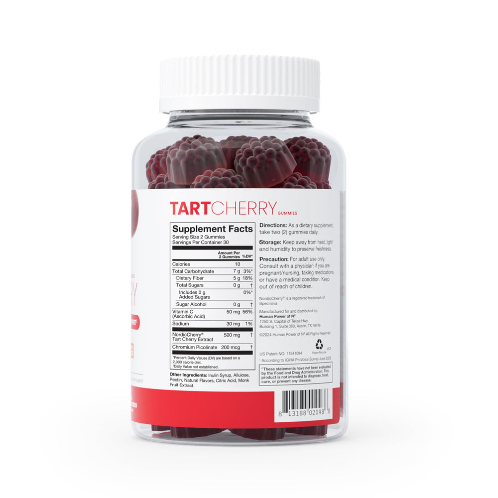 Humann Tart Cherry Gummies are made in the USA in a GMP facility.