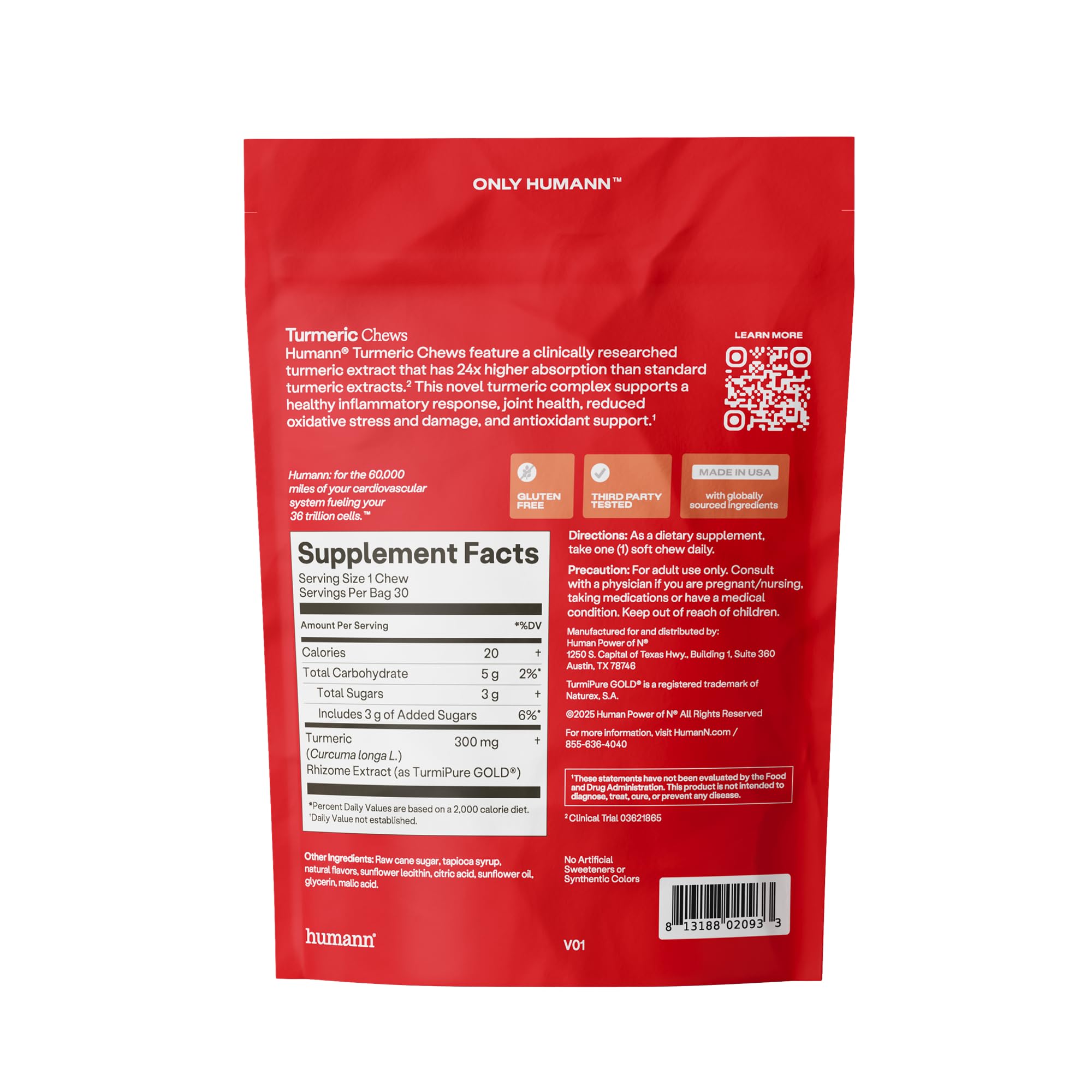 Lifestyle scene with Humann Turmeric Chews for a simple daily health habit.