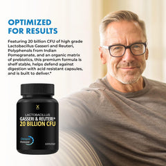 HUMANX shelf-stable probiotic formula made in USA GMP facility.