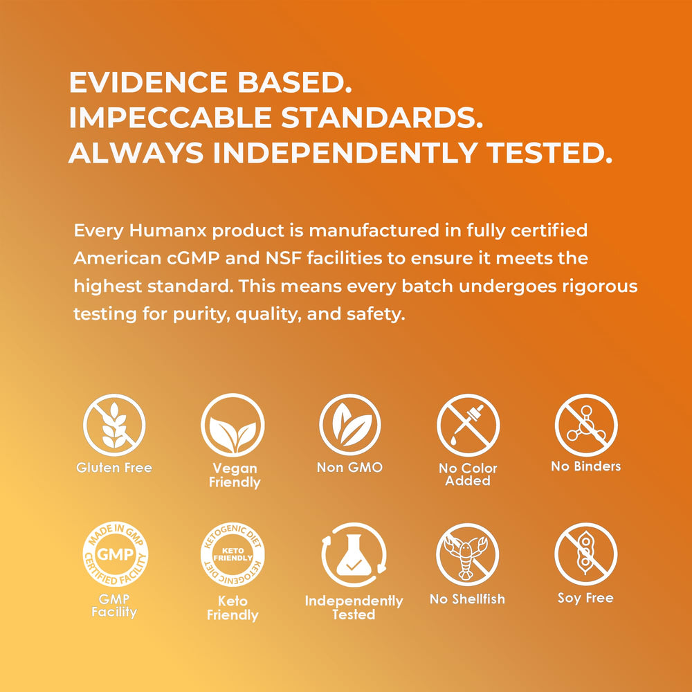 USA-made production badge indicating quality and non-GMO assurance.