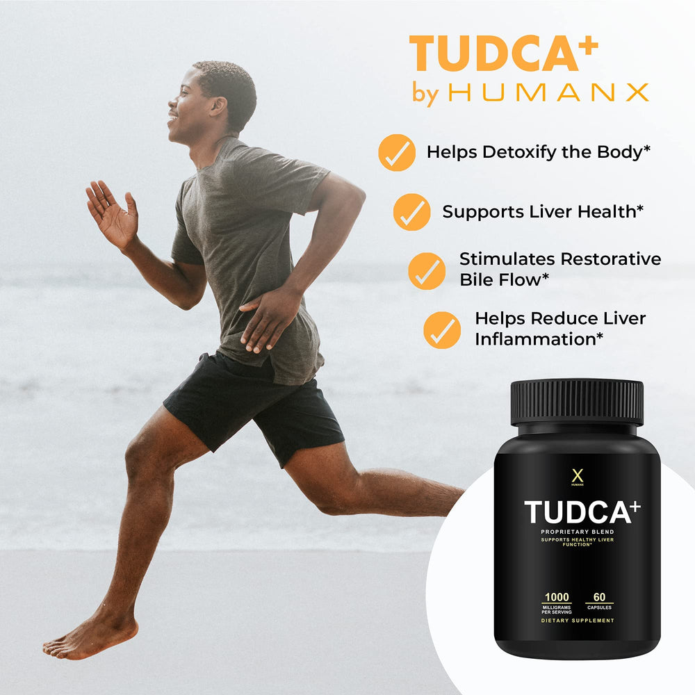 HUMANX TUDCA+ with pterostilbene showcases enhanced formula for holistic liver support.